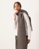 ASOS DESIGN ASOS DESIGN woven wool mix scarf with tassel design in brown mole - 3