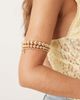 ASOS DESIGN ASOS DESIGN wrap around beaded arm cuff in gold tone - 3