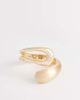 ASOS DESIGN ASOS DESIGN wrap around cuff bracelet with brushed gold tone detail - 1