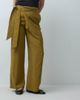 ASOS DESIGN ASOS DESIGN wrap around trouser with tie in mustard-Yellow - 2