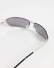 ASOS DESIGN ASOS DESIGN wrap metal frame sunglasses in silver with mirrored lens - 2
