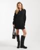 ASOS DESIGN ASOS DESIGN wrap shirt dress with cocoon sleeves in black - 1