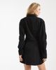 ASOS DESIGN ASOS DESIGN wrap shirt dress with cocoon sleeves in black - 4