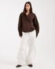 ASOS DESIGN ASOS DESIGN wrap shirt with cocoon sleeve in chocolate-Brown - 2