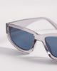 ASOS DESIGN ASOS DESIGN wrap sunglasses in crystal gray frame with smoke lens - 2