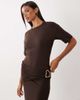 ASOS DESIGN ASOS DESIGN wrap waist hardware detail maxi dress in chocolate-Brown - 2