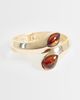 ASOS DESIGN ASOS DESIGN wraparound cuff bracelet with resin details in gold tone - 1