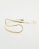 ASOS DESIGN ASOS DESIGN wraparound upper arm cuff in hammered gold tone - 2