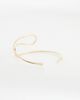 ASOS DESIGN ASOS DESIGN wraparound upper arm cuff in hammered gold tone - 3