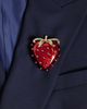 ASOS DESIGN ASOS DESIGN XL brooch with strawberry design in red - 3