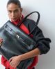 ASOS DESIGN ASOS DESIGN XL buckle tote bag in black-Red - 3
