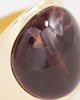 ASOS DESIGN ASOS DESIGN XL cuff bracelet with amber resin setting in gold tone - 2