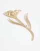 ASOS DESIGN ASOS DESIGN XL flower brooch in gold tone - 3