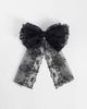 ASOS DESIGN ASOS DESIGN XL hair bow barette in black lace-MULTI - 1