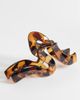 ASOS DESIGN ASOS DESIGN XL hair claw clip with wave detailing in tort-Multi - 1