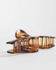 ASOS DESIGN ASOS DESIGN XL hair claw clip with wave detailing in tort-Multi - 3