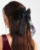 ASOS DESIGN ASOS DESIGN XL lace hair bow-Black - 2