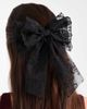 ASOS DESIGN ASOS DESIGN XL lace hair bow-Black - 3