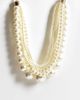ASOS DESIGN ASOS DESIGN XL necklace with Faux pearl multi-row in ivory finish-WHITE - 1