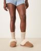 ASOS DESIGN ASOS DESIGN Zamber premium sheepskin slippers in tan suede-Brown - 2
