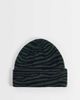 ASOS DESIGN ASOS DESIGN zebra striped mini beanie in green - 3