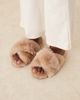 ASOS DESIGN ASOS DESIGN Zee premium sheepskin crossover mules in mink-Brown - 1