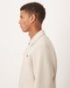 ASOS DESIGN ASOS DESIGN zip heavyweight up jacket in scuba-style fabric in beige-Neutral - 4