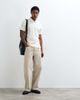 ASOS DESIGN ASOS DESIGN zip polo in khaki waffle-Green - 1