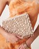 ASOS DESIGN ASOS DESIGN zip top clutch bag in all over beads in rose gold - 4