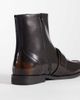 ASOS DESIGN ASOS DESIGN zip up boots with buckle detail in brown - 4