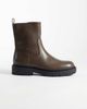 ASOS DESIGN ASOS DESIGN zip up boots with cleated sole in brown - 1