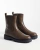ASOS DESIGN ASOS DESIGN zip up boots with cleated sole in brown - 2