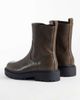 ASOS DESIGN ASOS DESIGN zip up boots with cleated sole in brown - 4