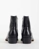 ASOS DESIGN ASOS DESIGN zip up boots with cuban heel in black leather - 4