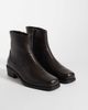 ASOS DESIGN ASOS DESIGN zip up boots with cuban heel in brown tumbled leather - 3