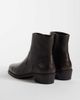 ASOS DESIGN ASOS DESIGN zip up boots with cuban heel in brown tumbled leather - 4