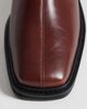 ASOS DESIGN ASOS DESIGN zip up boots with seam detail in burnished red - 3