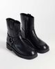 ASOS DESIGN ASOS DESIGN zip up boots with strap and metal hardware detail in black - 2
