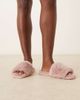 ASOS DESIGN ASOS DESIGN Ziva mule slippers in dusty pink - 3