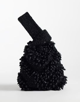 ASOS DESIGN ASOS DESING loop through embellished clutch bag in black