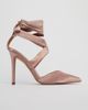 ASOS DESIGN ASOS PINOT Satin Lace Up Heels-Neutral - 1