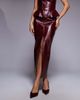 ASOS DESIGN ASOS x THE SOURCED COLLECTION maxi skirt in burgundy-Brown - 2