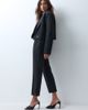 ASOS DESIGN ASOS X THE SOURCED COLLECTION skinny tux trouser with sain waist in black - 4