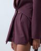 ASOS DESIGN ASOS X THE SOURCED COLLECTION tailored micro shorts in plumb - 3
