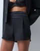 ASOS DESIGN ASOS X THE SOURCED COLLECTION tailored micro shorts with satin waist in black - 3