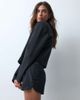 ASOS DESIGN ASOS X THE SOURCED COLLECTION tailored micro shorts with satin waist in black - 4