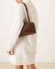 ASOS DESIGN ASOS DESIGN patent boxy shoulder bag in chocolate-Brown - 3