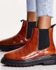 ASOS DESIGN Wide Fit ASOS DESIGN Wide Fit Appreciate leather chelsea boots in tan croc-Brown - 1