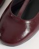 Asos Design Wide Fit ASOS DESIGN Wide Fit Lulu T-bar ballet flats in burgundy-Red - 4