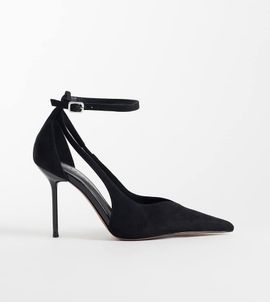 Asos Design Wide Fit ASOS DESIGN Wide Fit Panda high heel pumps in black